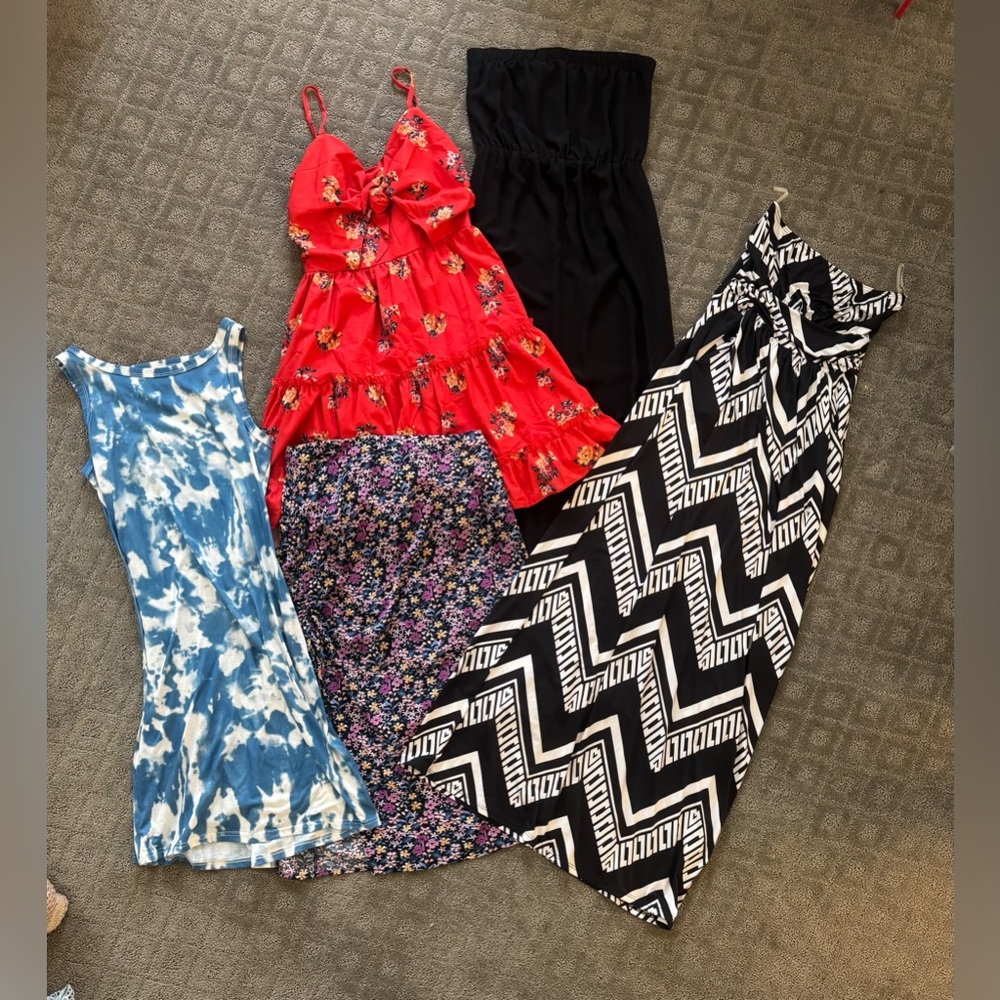 Women’s Trendy Lot Maxi & Short Dresses Floral Skirt Size S